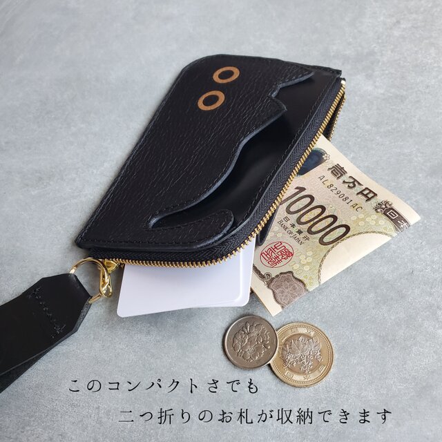 ◇にゃんとも可愛い手乗りねこの薄型ミニ財布◇ メンズ レディース