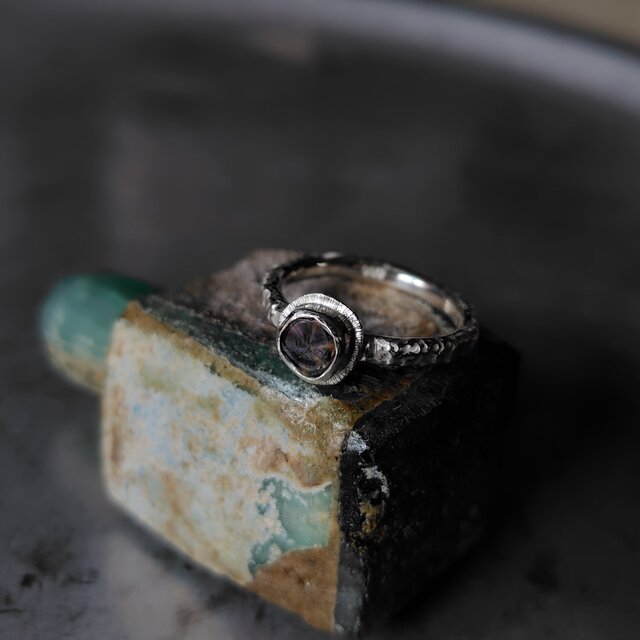 トラピッチェサファイアシルバーリング#13.5