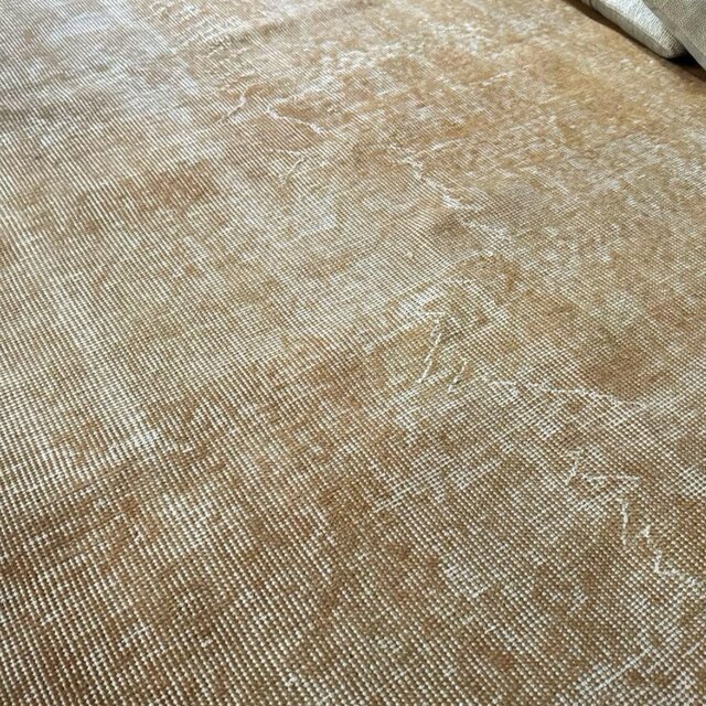 101×203 ペールオレンジ ワンカラーラグ トルコヴィンテージラグ