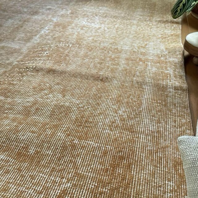 48×91 かすれペールオレンジ トルコヴィンテージラグ　ミニサイズ 48×91 かすれペールオレンジ トルコヴィンテージラグ ミニサイズ