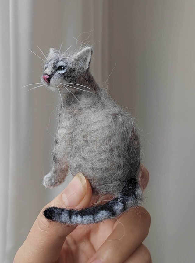 猫 写真から作る 羊毛フェルト｜うちの子 リアルオーダー | iichi 日々