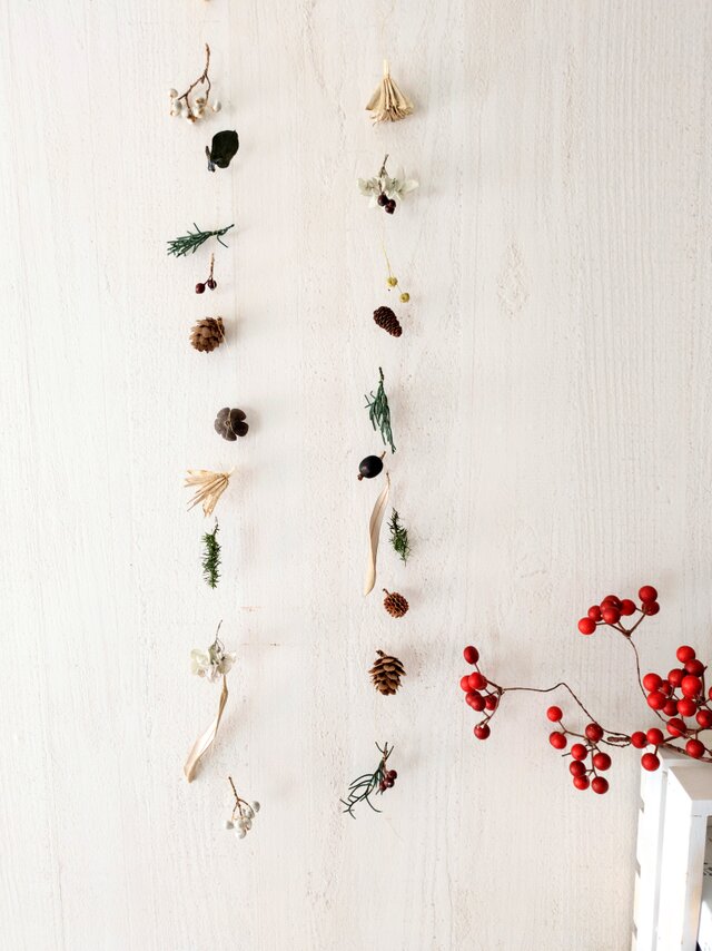 木の実のガーランド 実りの秋 木の実ガーランド | petit chocolat プティショコラ