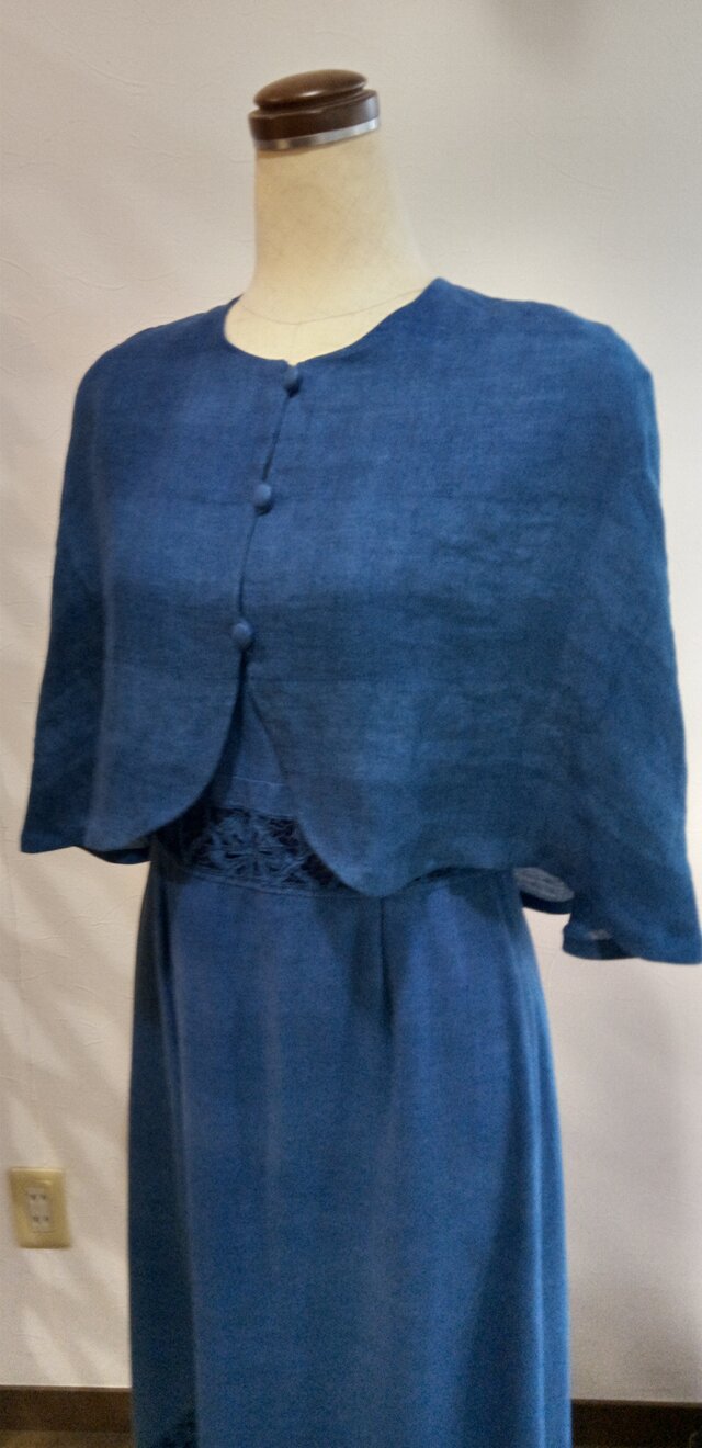 soldout藍染夏のケープ | iichi 日々の暮らしを心地よくする