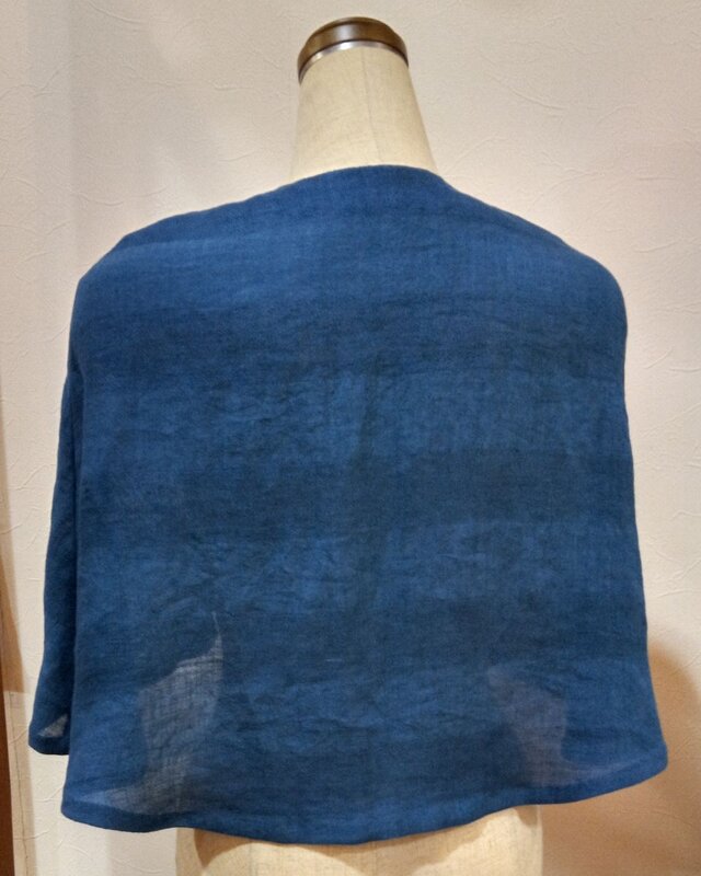 藍染夏のケープ | iichi 日々の暮らしを心地よくする