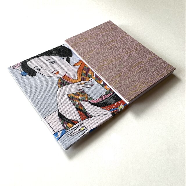 トランプ〜紫艶』 竹久夢二 美術名画御朱印帳 B6大判 シルク 大正