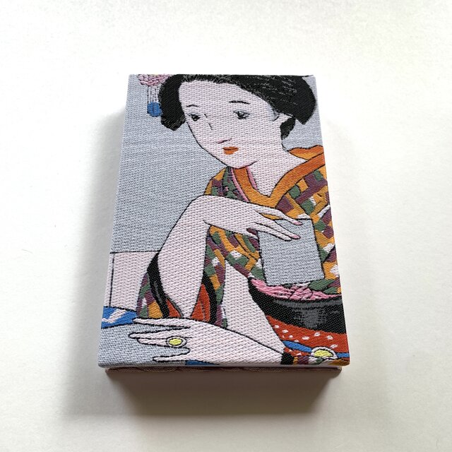 トランプ〜紫艶』 竹久夢二 美術名画御朱印帳 B6大判 シルク 大正