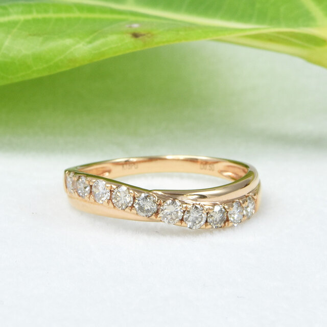 K18 ホワイト ダイヤモンド リング CK077CIBSN