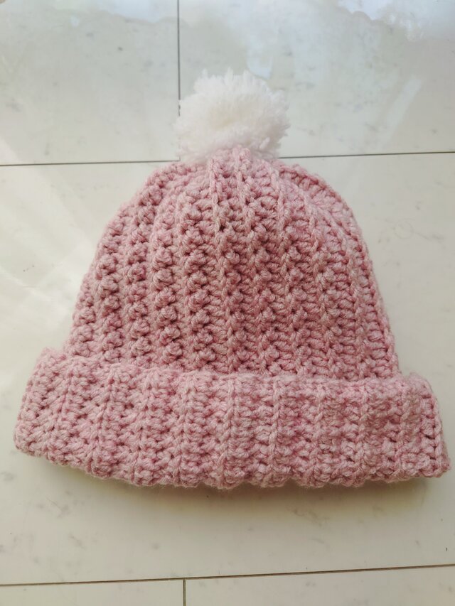 Misha & Puff ポンポン付きニット帽 ピンク Misha & Puff ポンポン付きニット帽 ピンク Misha & Puff
