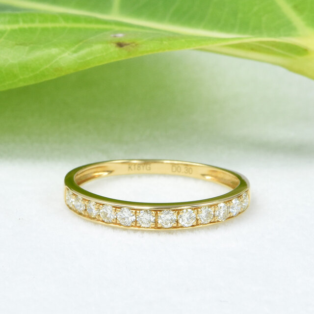 K18 ホワイト ダイヤモンド リング CK078CIBSN