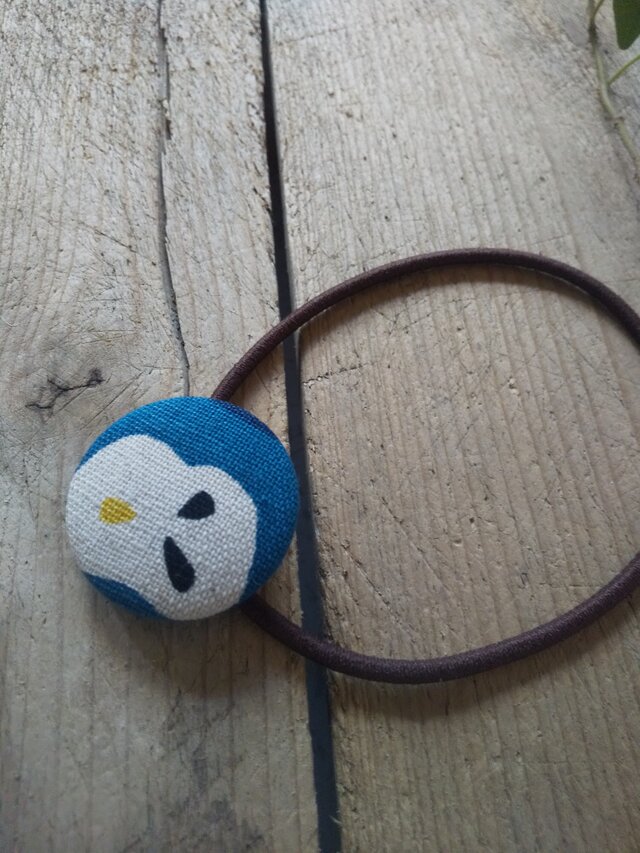 くるみボタンヘアゴム