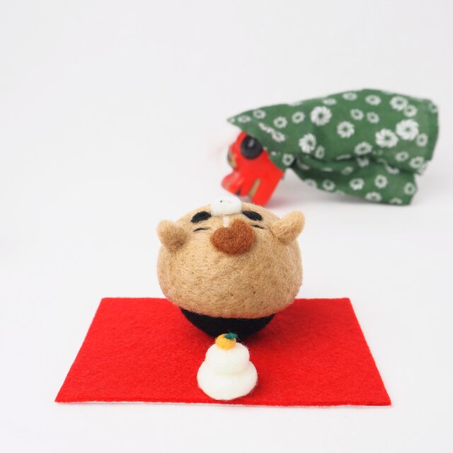 受注製作】2026年干支(午) 馬になりきるまゆパグ(フォーンパグ・黒パグ