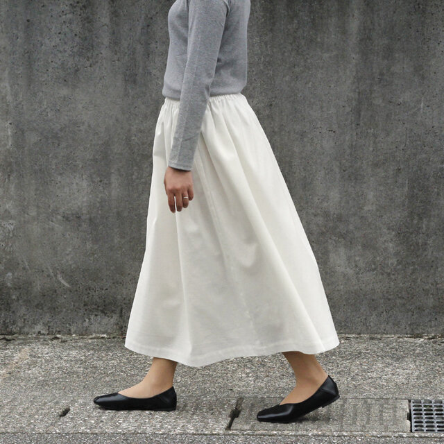 ロンハーマン　リネン ホワイト ロングスカート ロンハーマン リネン ホワイト ロングスカート