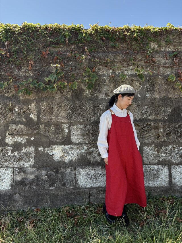 お仕立て承ります♪ 』リネン ワンピース *chic red* | iichi 日々の