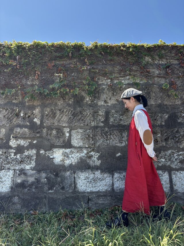 お仕立て承ります♪ 』リネン ワンピース *chic red* | iichi 日々の