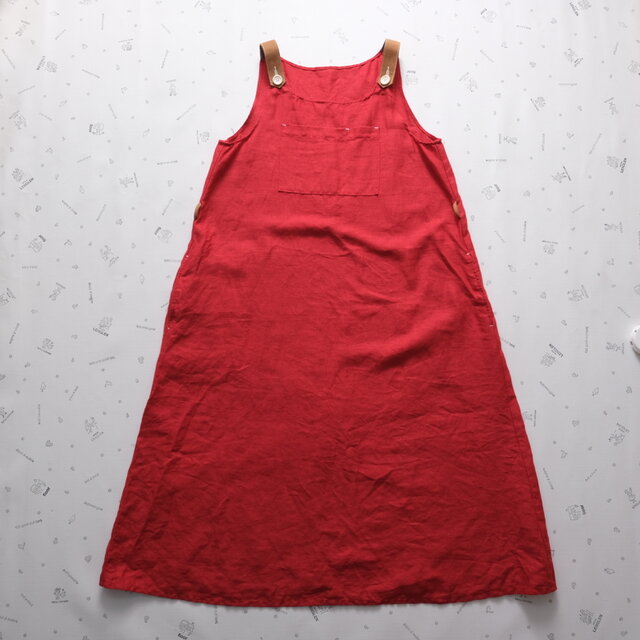 お仕立て承ります♪ 』リネン ワンピース *chic red* | iichi 日々の