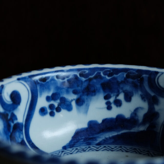 伊万里 染付 深鉢 [B23651] 花に蝶 古美術 古玩 伊万里 染付 深鉢 [B23651] 花に蝶 古美術 古玩 - メルカリ
