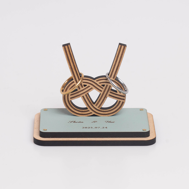 【縁起物】水引（あわじ結び）のリングピロー