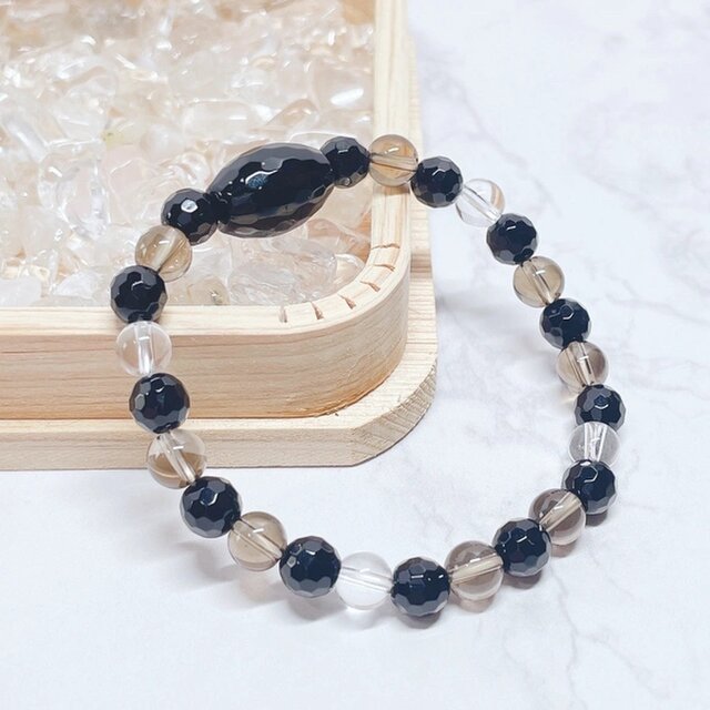 厄を払う・自己防衛の石 オニキス・スモーキークォーツ・水晶