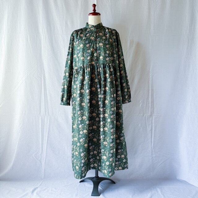 オールシーズン】レディのためのソルダムワンピース（長袖）：115cm丈