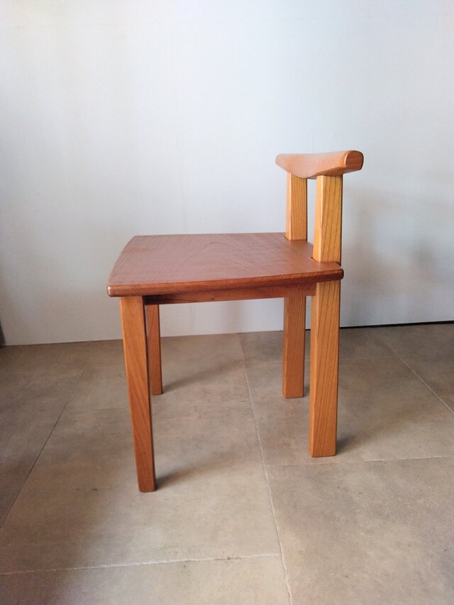 背もたれが低い木製チェア 〜腰あて椅子〜 | iichi 日々の暮らし