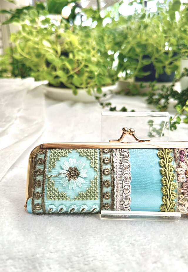 爽やかな彩りで気分も明るくなる仕分けの出来るコインケース No.160