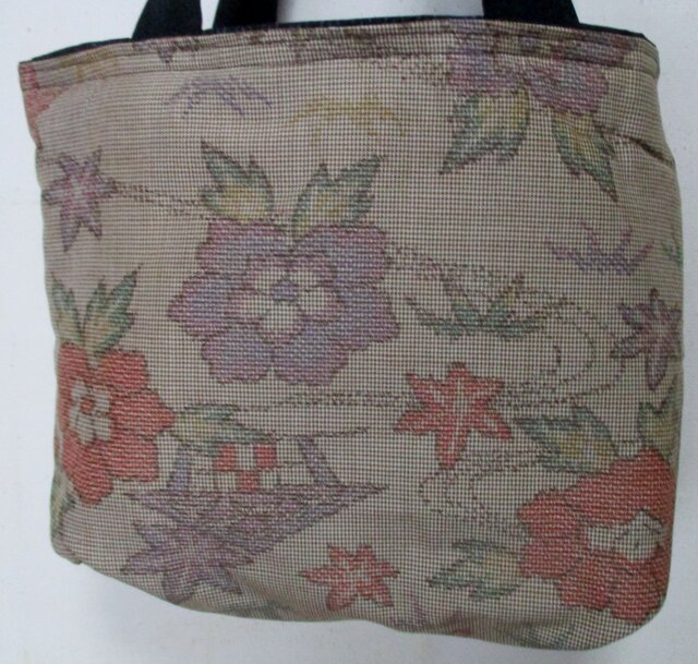 8389 大島紬の着物で作った手提げ袋 #送料無料 | iichi 日々の