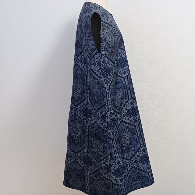 村山大島紬からシャツワンピース 村山大島紬からシャツワンピース 村山大島紬からシャツワンピース 村山