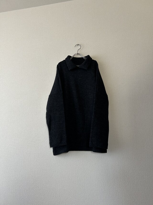 ニットのプルオーバー　ダブルフェイス