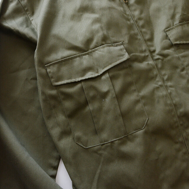 1970年代 日通商事 ODカラー ワークジャケット 制服 身幅広め ボックス