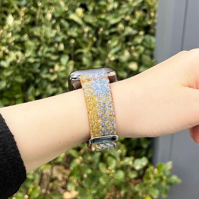 アップルウォッチバンド Apple Watch バンド オリジナルデザイン 英国製です 手縫い 本革 天然草木染め