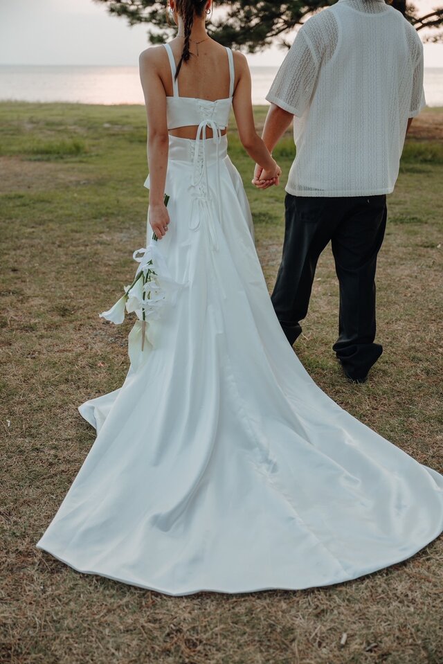 実例写真！クラシカル ウェディングドレス セパレート キャミソール