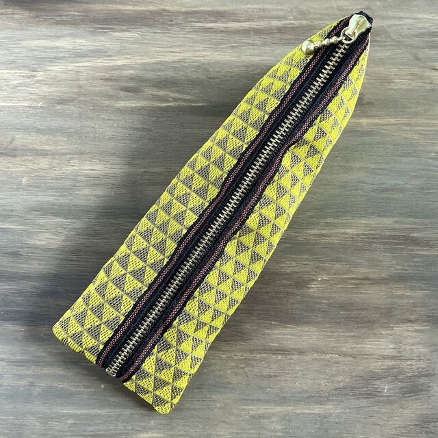 三線ケース ヘビ柄 黒/黄