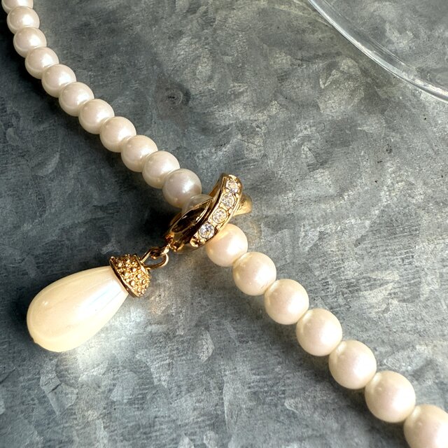 パール付き　ヴィンテージネックレス ミキモト ネックレス パール ダイヤ 現行品 | 東京銀座の