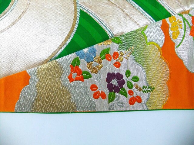 J-082】値下げ・30×85cm和風大型マット/帯リメイク/テーブルセンター