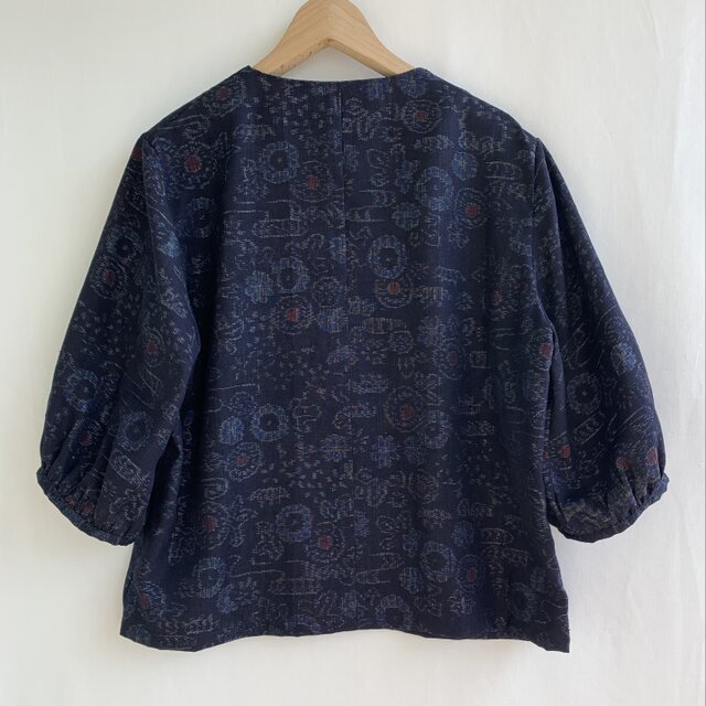 着物リメイクブラウス 紬 | iichi 日々の暮らしを心地よくする