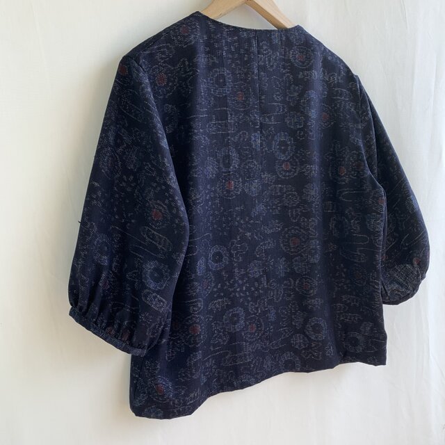 着物リメイクブラウス 紬 | iichi 日々の暮らしを心地よくする