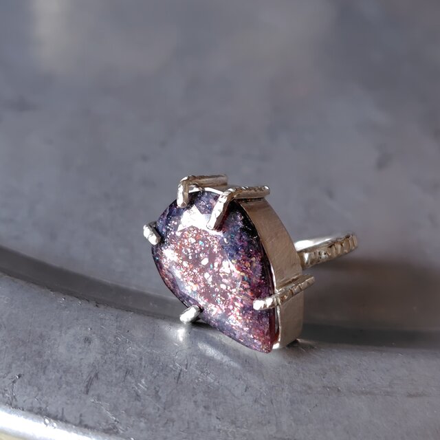 アイオライトサンストーンシルバーリング#13.5 | iichi 日々の暮らしを