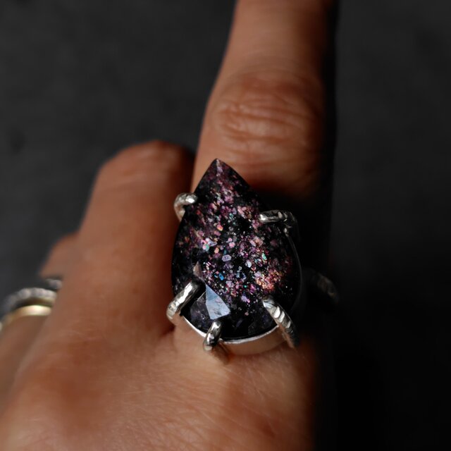 アイオライトサンストーンシルバーリング#13.5 | iichi 日々の暮らしを