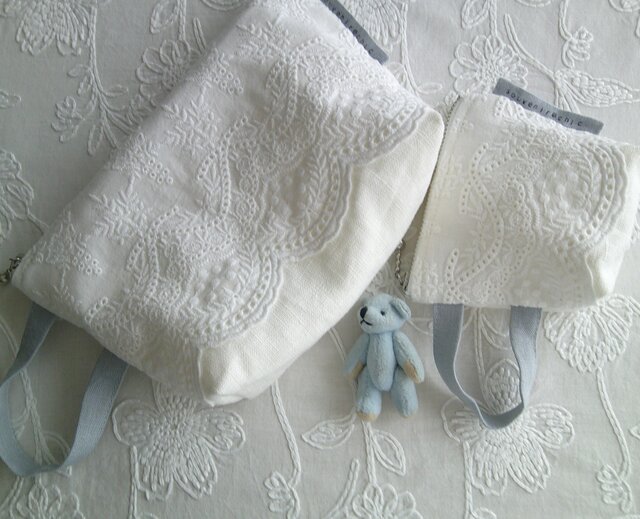 cutwork刺繍×linen PouchSet | iichi 日々の暮らしを心地よく
