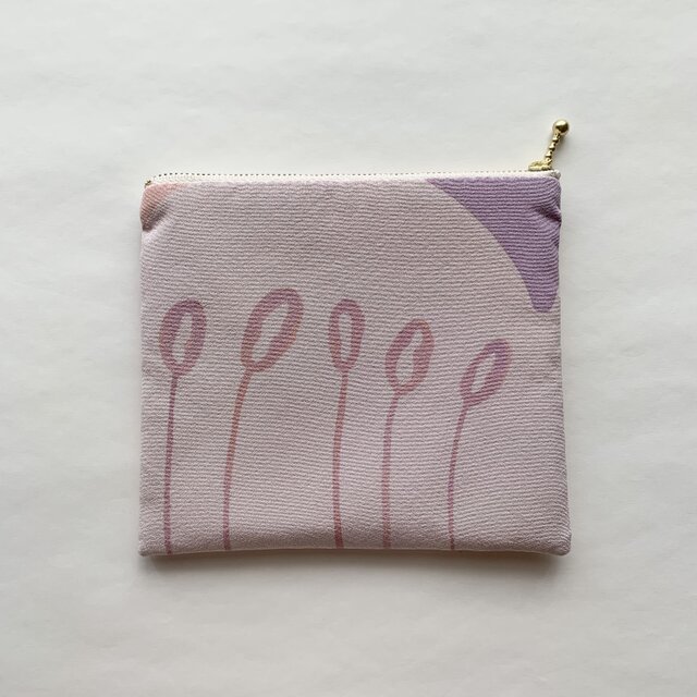 絹手染ポーチ（鳥） | iichi 日々の暮らしを心地よくするハンドメイド