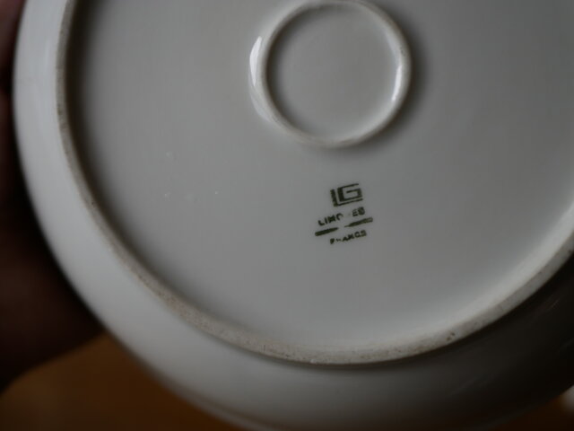 LIMOGES リモージュのヒータープレート お皿 ブロカント フランス