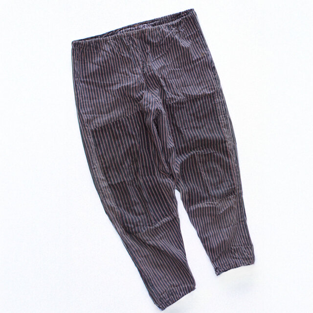 もんぺ パンツ 古布 木綿 野良着 昭和中期 ダブルニー ハンドメイド