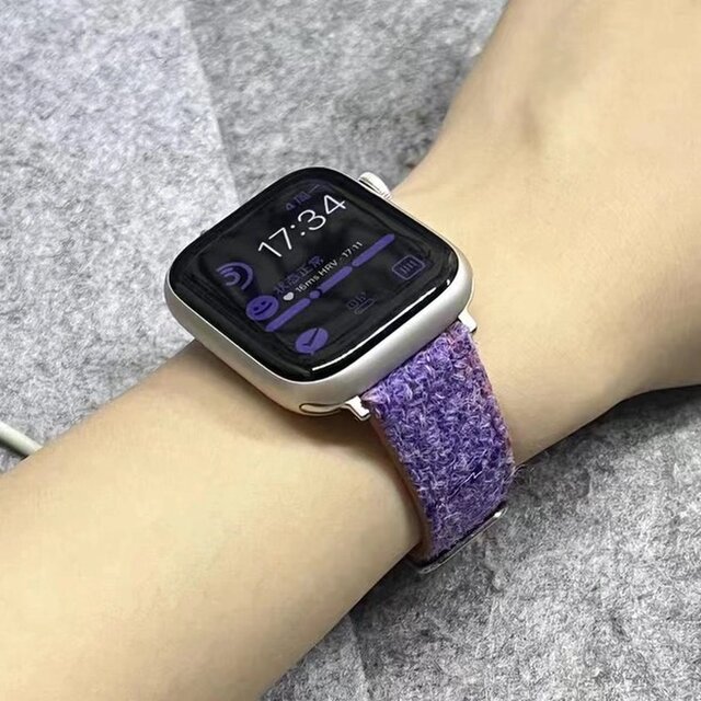 アップルウォッチバンド Apple Watch バンド オリジナルデザイン 英国製です 手縫い 本革 天然草木染め