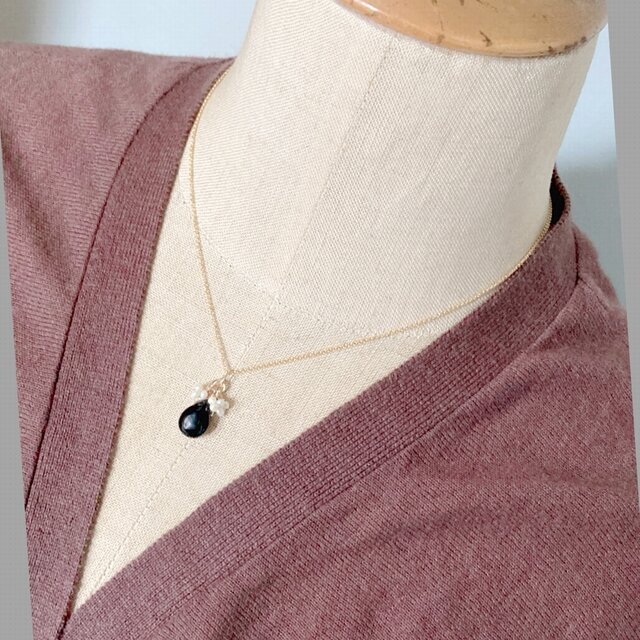 14kgf 真珠冠モリオンネックレストップ 【MO-232NT】 | iichi 日々の