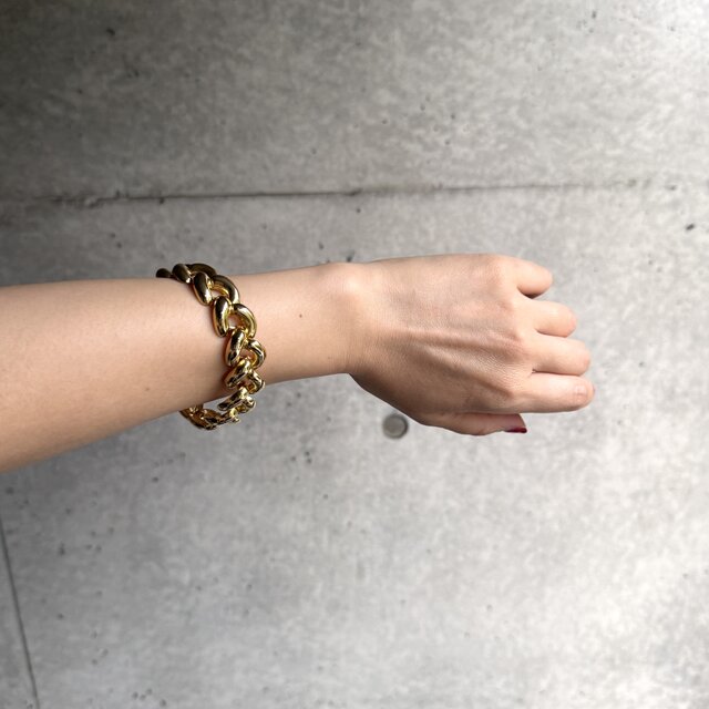 B171-ヴィンテージブレスレット U.S.A. 1980s Braided Link