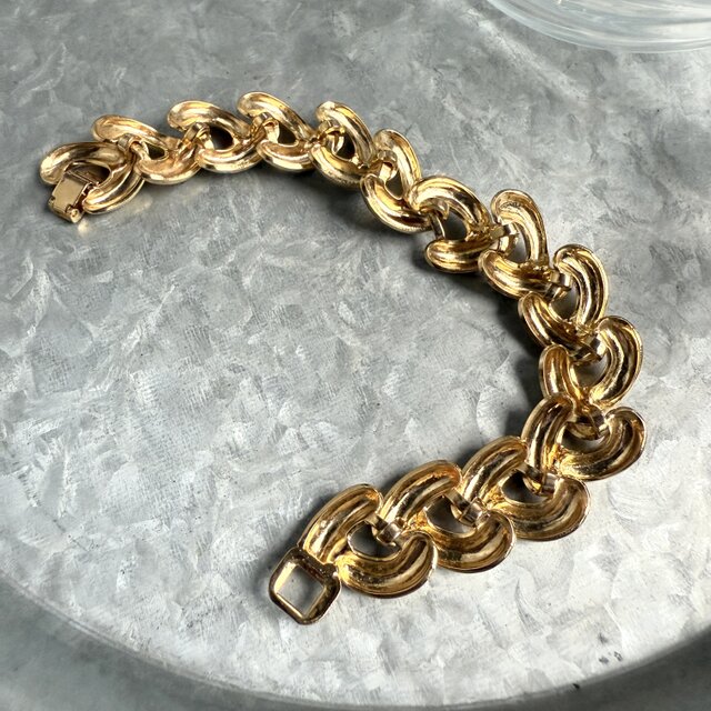 B171-ヴィンテージブレスレット U.S.A. 1980s Braided Link