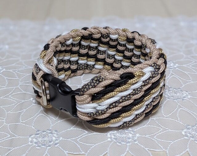 パラコード首輪 小型犬用バックルタイプ(内周24cm) イタグレ