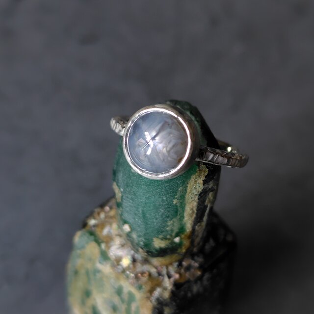 ヴィンテージ スター サファイア 天然ダイヤモンド 925 シルバー リング スターサファイアシルバーリング#11 | iichi 日々の暮らしを