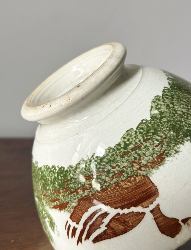 Choisy le Roi ショワジールロワ 白鳥柄 カフェオレ ボウル ステンシル