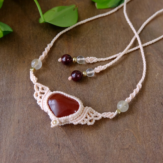 セオリーにて購入カーネリアンK10ネックレス7月誕生石 セオリーにて購入カーネリアンK10ネックレス7月誕生石